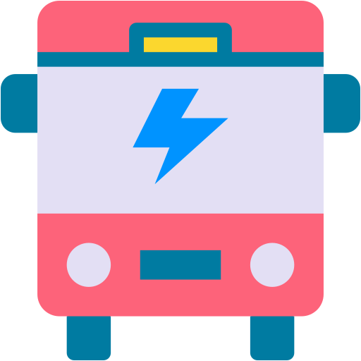 電気バス Generic color fill icon