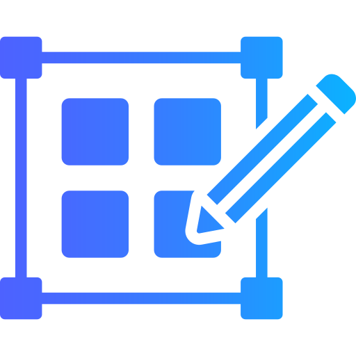 mise en page Generic gradient fill Icône