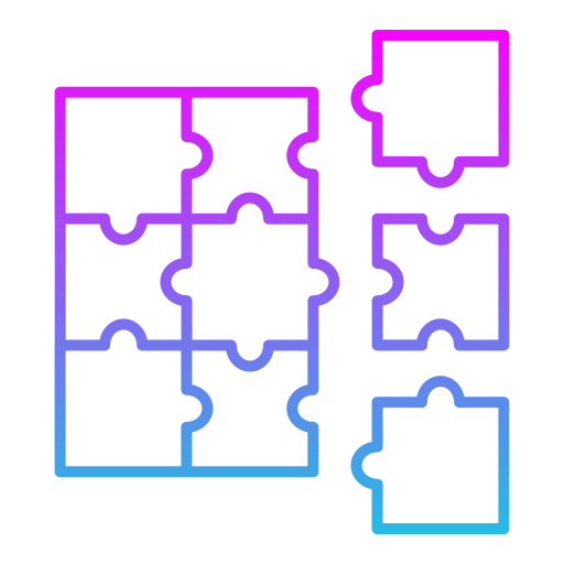 puzzle Generic gradient outline Icône