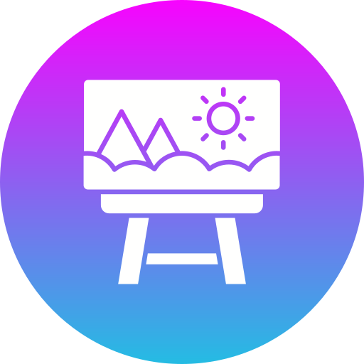 lienzo Generic gradient fill icono