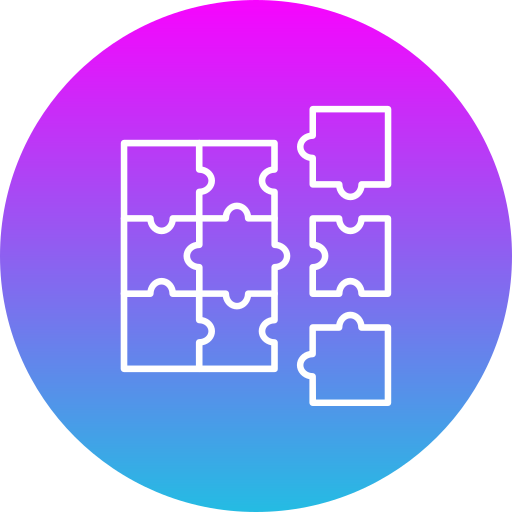 puzzle Generic gradient fill icona