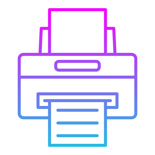impresora Generic gradient outline icono