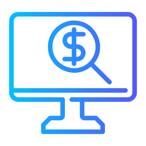 Paid search Generic gradient outline icon