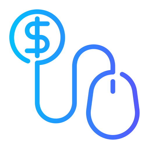 Pay per click Generic gradient outline icon