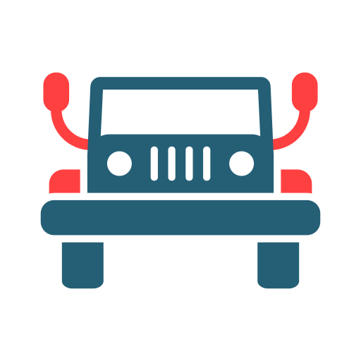 jeep militare Generic color fill icona