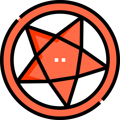 pentagram Detailed Straight Lineal color ikona