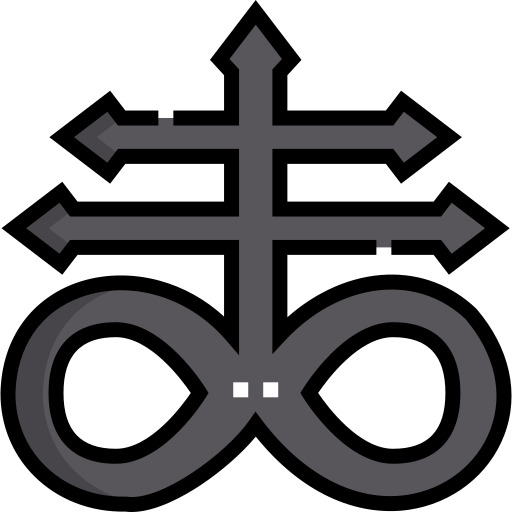 satanico Detailed Straight Lineal color icona