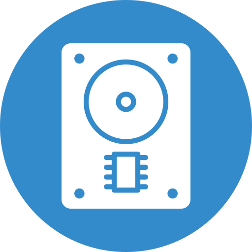 Disk drive Generic color fill icon