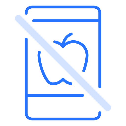 No mobile phone Generic color lineal-color icon