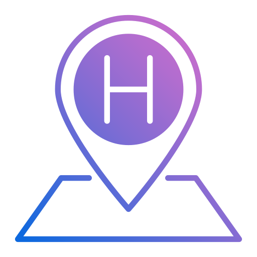 Helipad Generic gradient fill icon