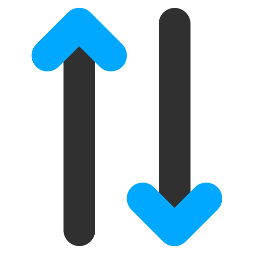 Up and down arrow Generic color fill icon