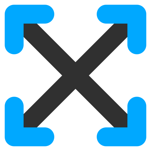 Cross arrows Generic color fill icon
