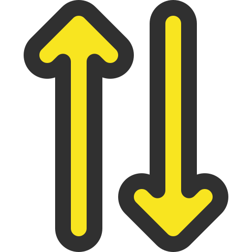 flecha arriba y abajo Generic color lineal-color icono