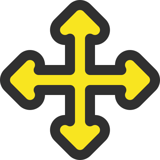kruis pijlen Generic color lineal-color icoon