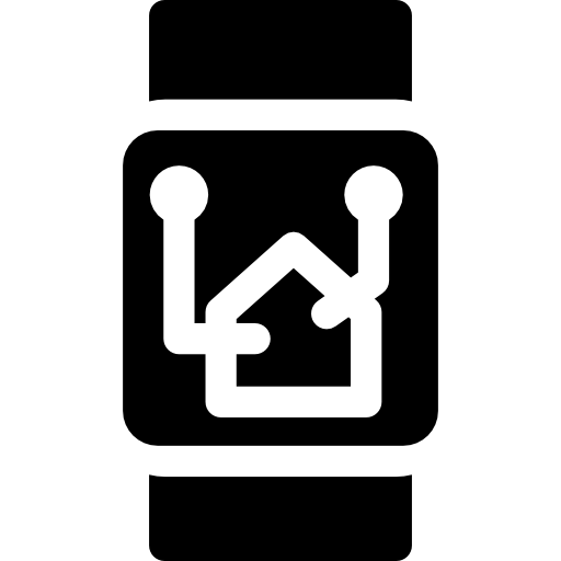 smartwatch Curved Fill icon