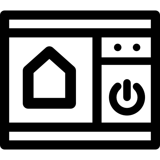 Control panel Curved Lineal icon