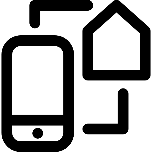 Remote control Curved Lineal icon