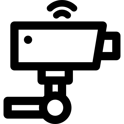 監視カメラ Curved Lineal icon