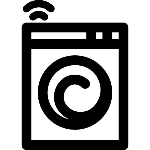 Washing machine Curved Lineal icon