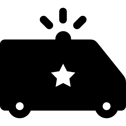 Полицейский фургон  иконка
