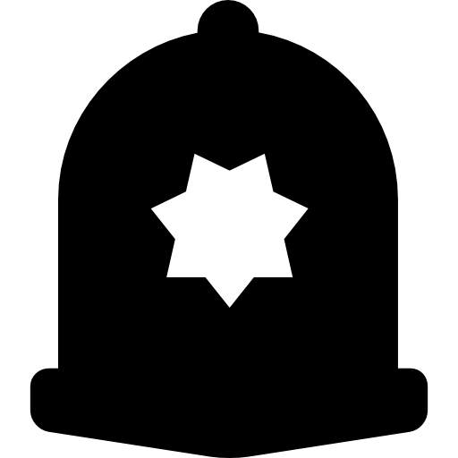 Police cap  icon