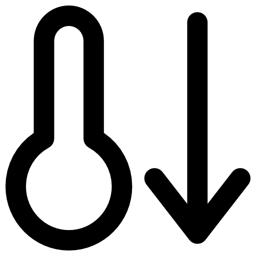 温度 Vector Market Bold Rounded icon