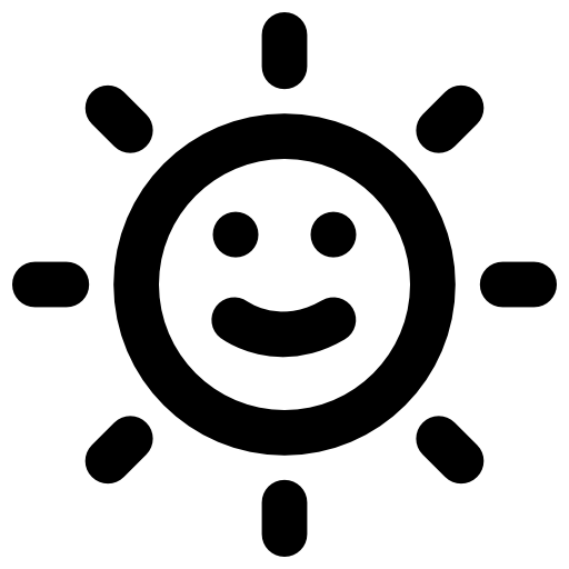 Sun Vector Market Bold Rounded icon