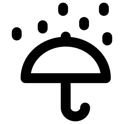 Umbrella Vector Market Bold Rounded icon