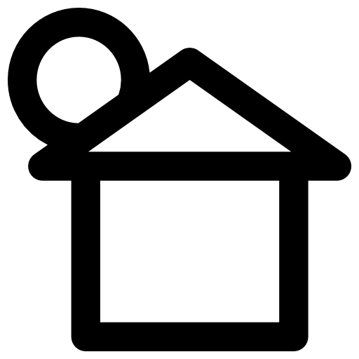 casa Vector Market Bold Rounded icono