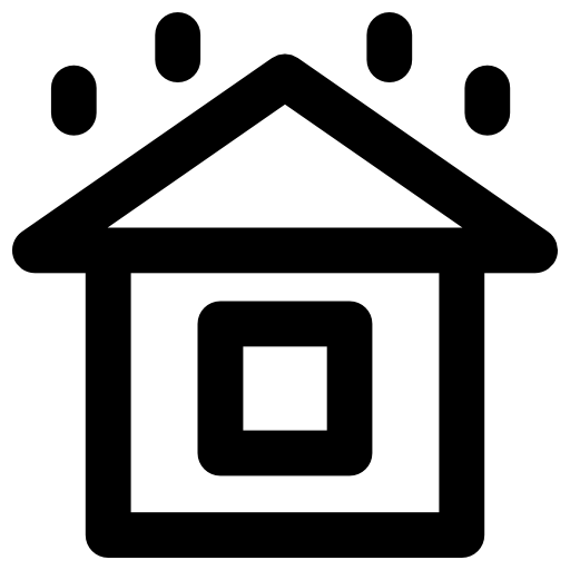 House Vector Market Bold Rounded icon