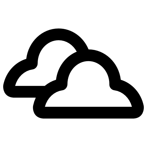 nubes Vector Market Bold Rounded icono