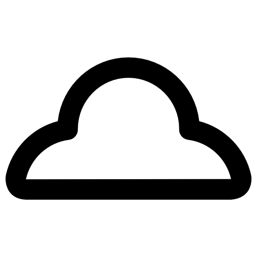 nuage Vector Market Bold Rounded Icône