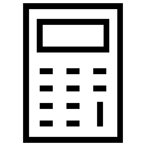 kalkulator Vector Market Light Rounded ikona