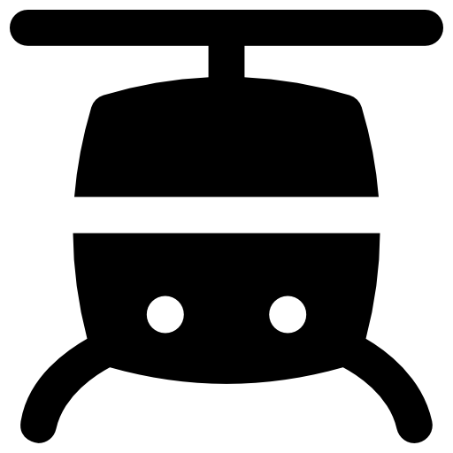 helicóptero Vector Market Fill icono