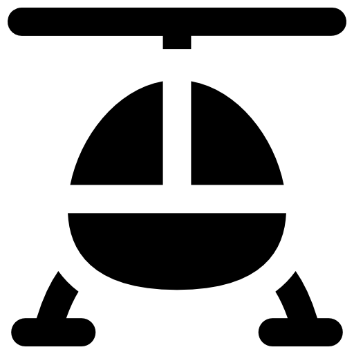 Helicopter Vector Market Fill icon