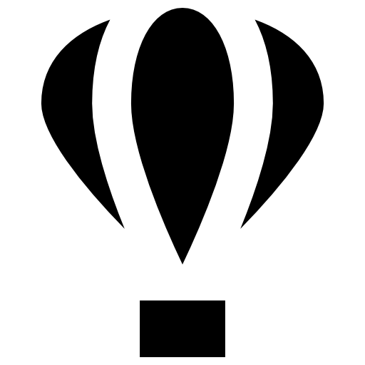 montgolfière Vector Market Fill Icône