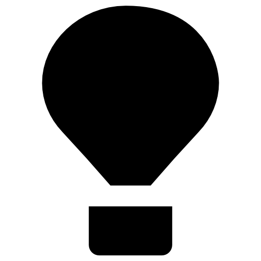 Hot air balloon Vector Market Fill icon