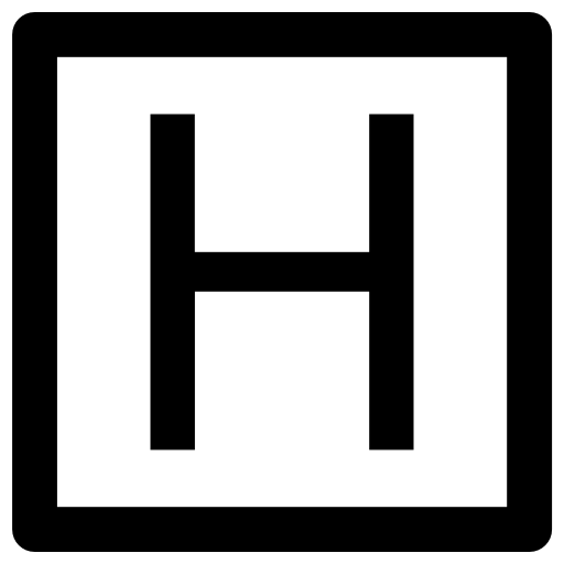 signo de hotel Vector Market Bold Rounded icono