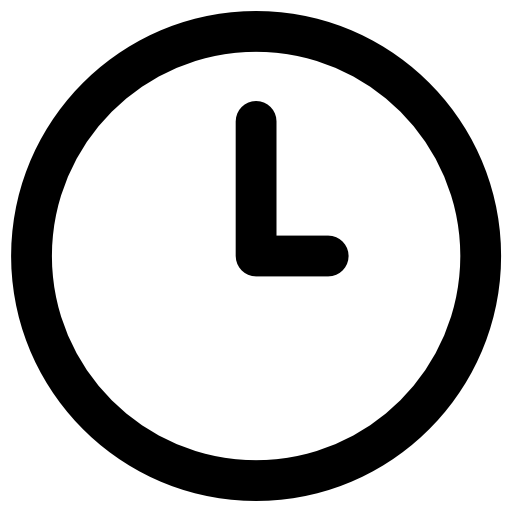 Clock Vector Market Bold Rounded icon