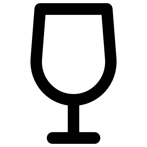 Wine glass Vector Market Bold Rounded icon