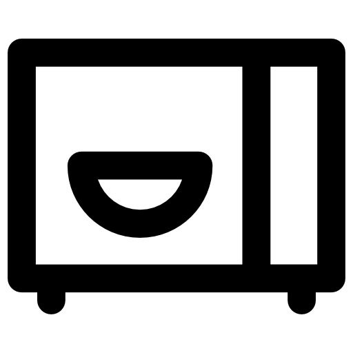 Microwave oven Vector Market Bold Rounded icon