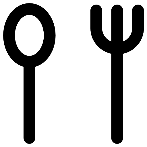 Cutlery Vector Market Bold Rounded icon