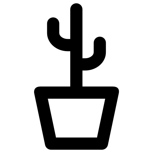 cactus Vector Market Bold Rounded icoon