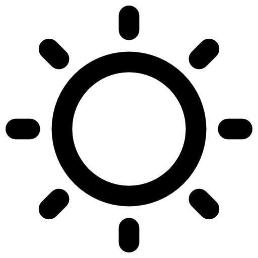 słońce Vector Market Bold Rounded ikona