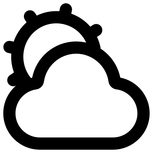 曇り Vector Market Bold Rounded icon