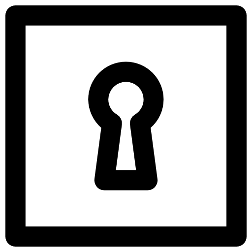 Keyhole Vector Market Bold Rounded icon