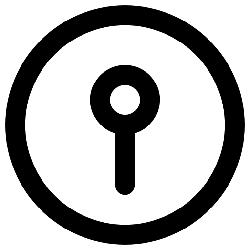 Keyhole Vector Market Bold Rounded icon