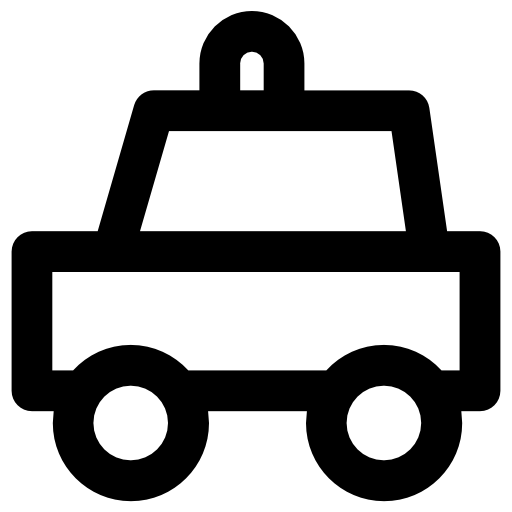Police car Vector Market Bold Rounded icon