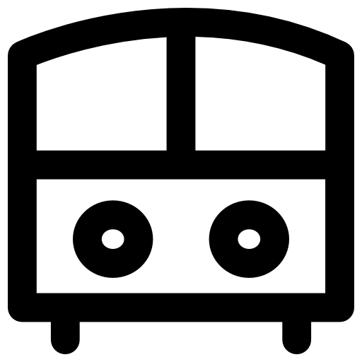 autobús escolar Vector Market Bold Rounded icono