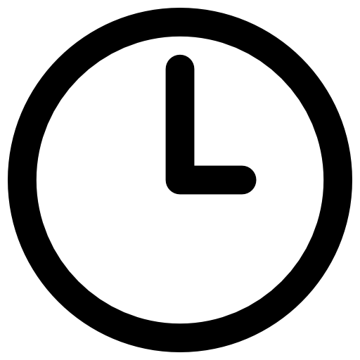 reloj Vector Market Bold Rounded icono